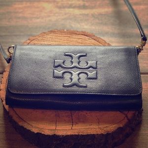Tory Burch* black crossbody clutch